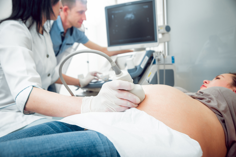 Ultrasound exam of Pregnant woman
